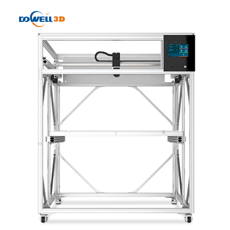 DOWELL3D Dwi Extruder impresora 3d Saiz Besar Ketepatan Tinggi Serat Karbon FDM Mesin pencetak 3d Perindustrian
