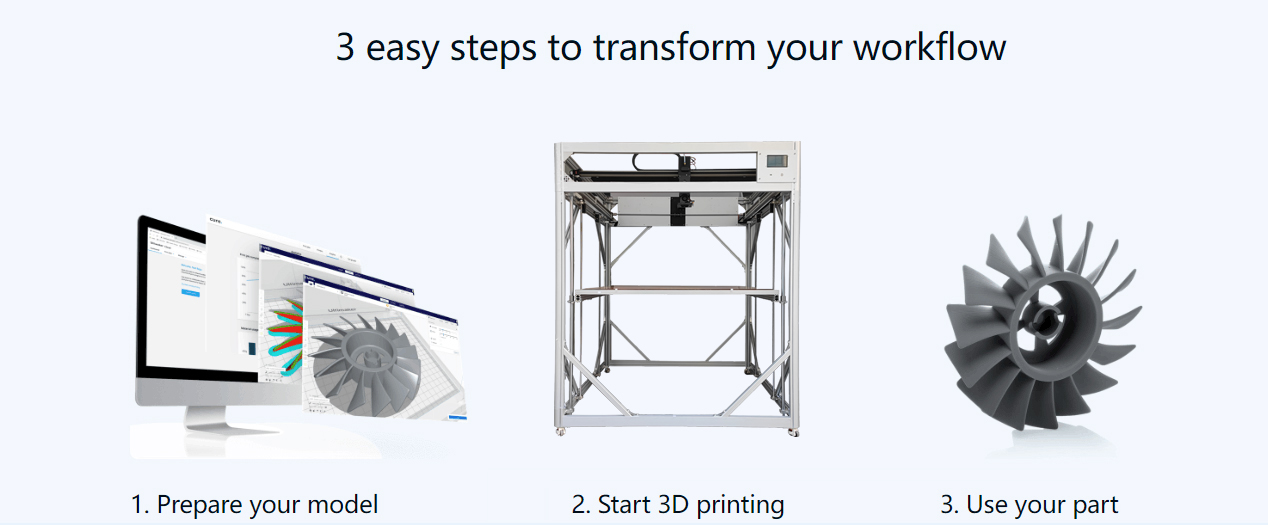 pellet big size stampante 3d massive 3d industrial printer