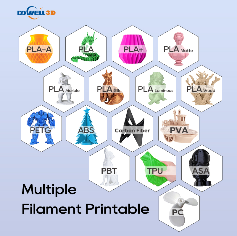 DOWELL3D Big 3D Printer métal Carbon Fiber High Precision FDM Stampante 3D for Automotive Parts Production 3d printer large