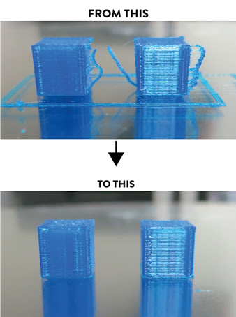 3D プリントに材料の残留物が残るのはなぜですか? 弦のシミやニキビなどは？