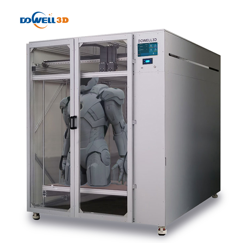 Широкоформатный промышленный 3D-принтер DOWELL3D 1600 мм с высокоскоростной технологией ФДМ для 3D-печатной машины аэрокосмических деталей