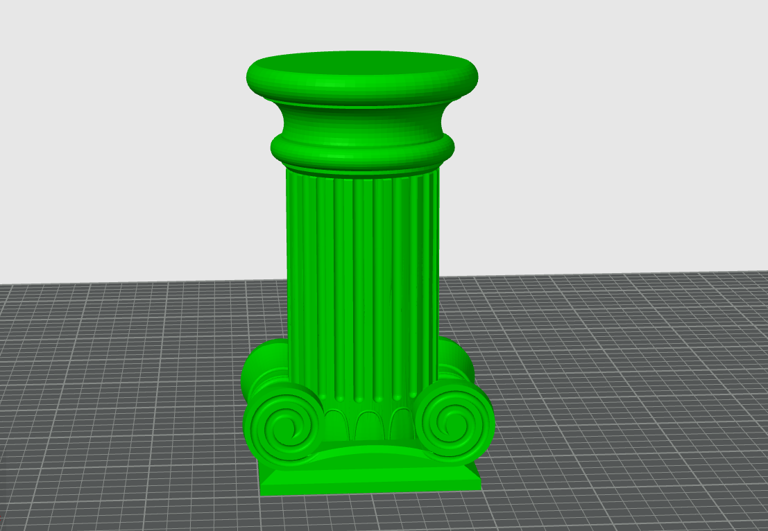 Decorative pillar stl