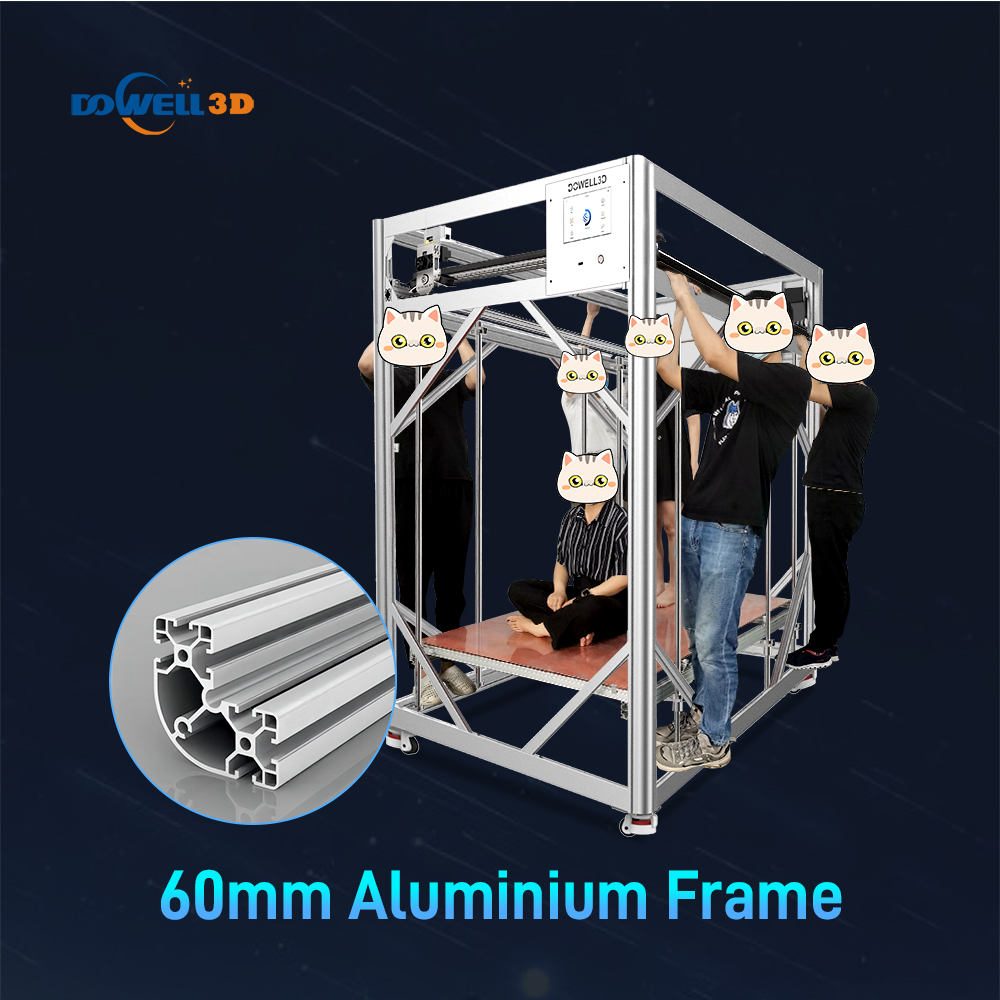 1000mm Industrial Dowell High Printing Speed Large 3d printer printing machine Sculpture furniture auto parts