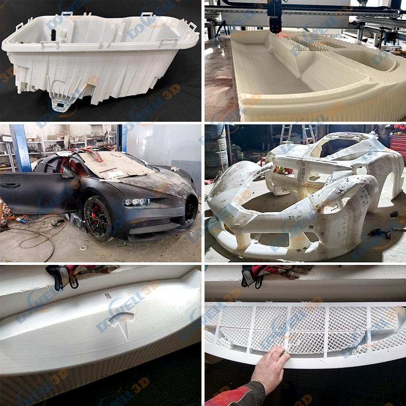 Huge model 3d printing service furniture large size sculpture car bumper boat big dinosaur pla petg abs figures 3d printed