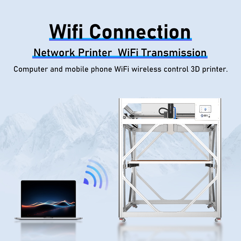Top large volume 3d plastic printer with auto leveling printer 3d