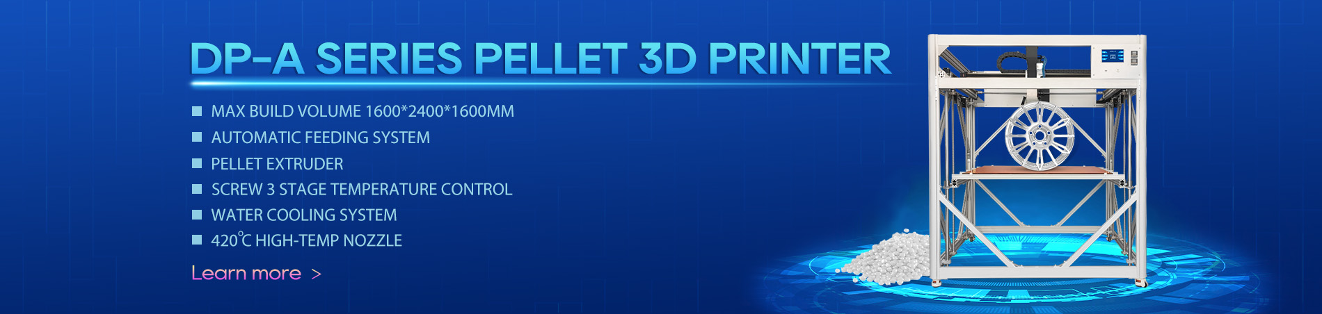 Industrial Plastic Pellet 3d Printer