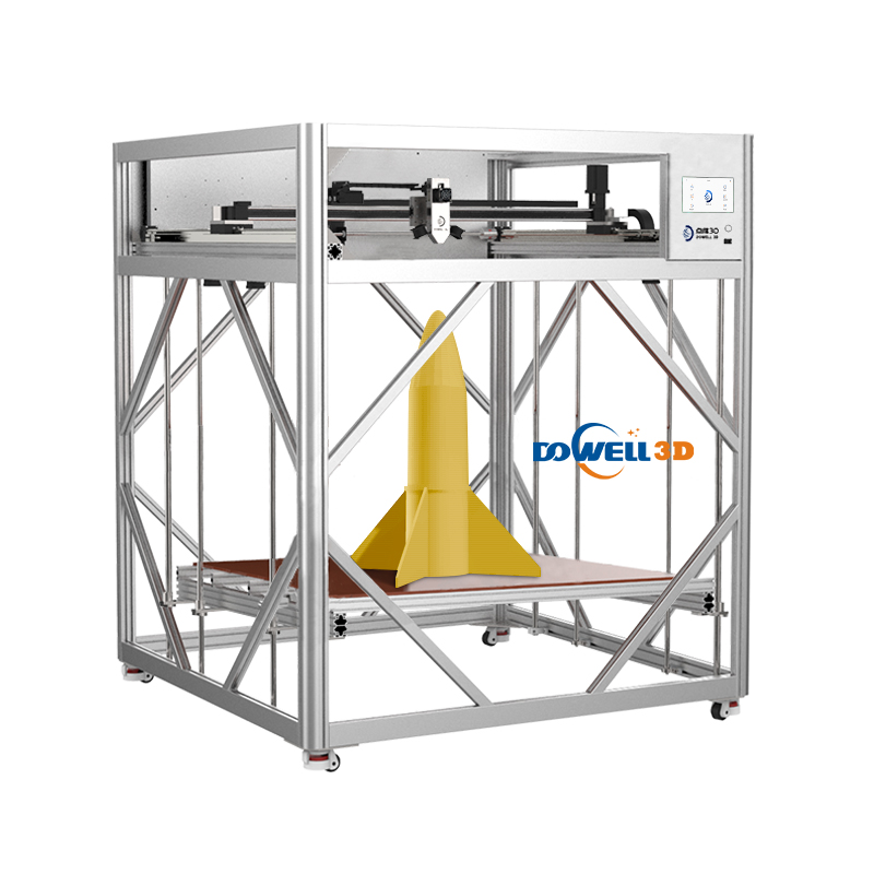 Impresora 3D Dowell de 500 mm/s, impresión rápida y alta precisión, para parachoques, muebles y esculturas.