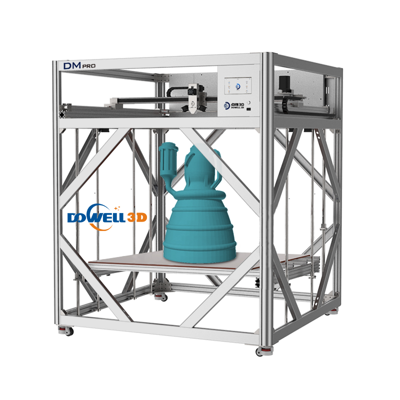 Impresora 3D de alta precisión de 1200 x 1600 x 1200 mm con doble extrusor y múltiples filamentos.