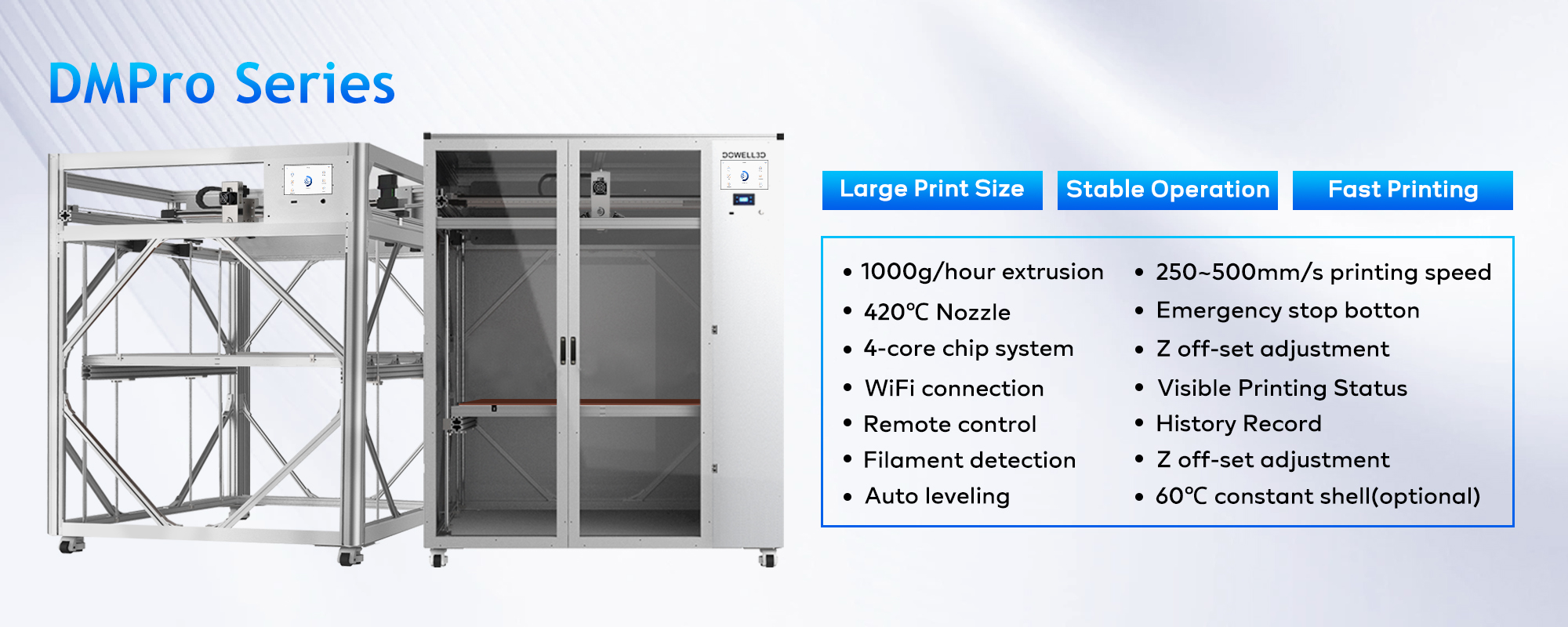 Large Format FDM 3d Printers High Precision 3d Machine