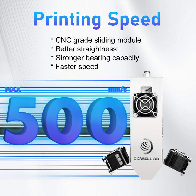 DM8Pro Industrial 3d Printer 500mm/s High Speed Large Format Imprimante 3d With 60mm Durable Frame