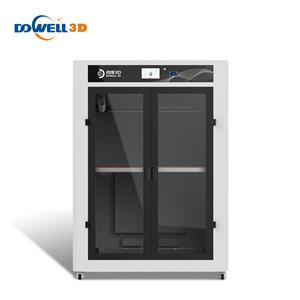 طابعة Dowell ثلاثية الأبعاد الصناعية الكبيرة 800*800*800 مم من مادة Pla Abs وألياف الكربون ومحرك بدون ضوضاء