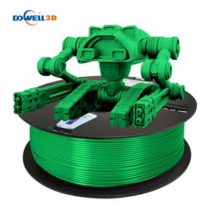 Filamento per stampante 3D Dowell PLA Nessuna deformazione Facile stampa 1,75 mm +/-0,02 mm Filamento PLA verde