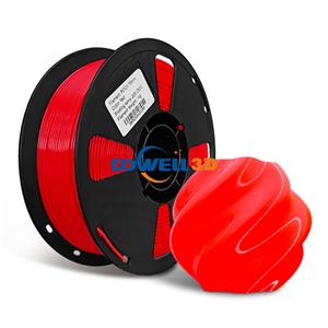 ダウェル 3D PETGフィラメント 工場直販 1.75mm/2.85mm 1kg/ロール ニートワインディング レッドフィラメント