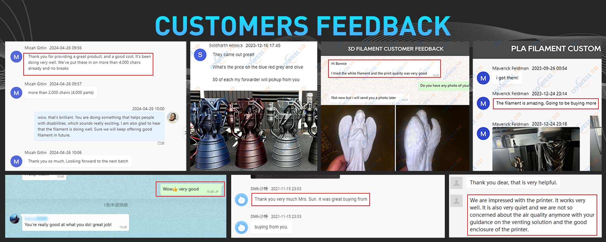 1kg 3kg 5kg PETG 3d printing filament