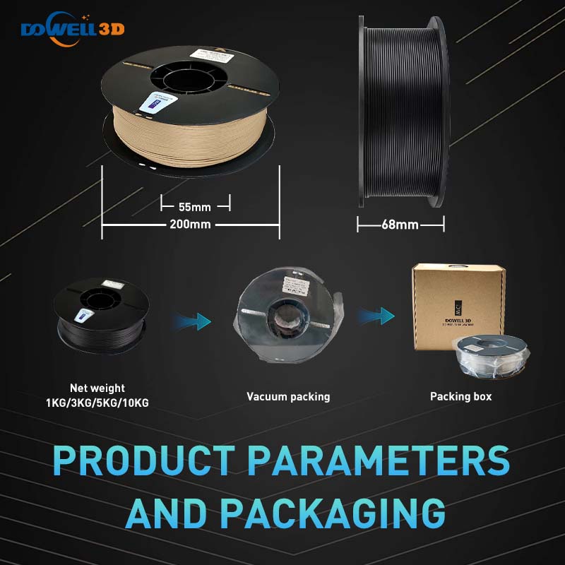 Dowll 3D High Temperature PLA Filament 1.75mm +/-0.02mm 1kg/roll Heat Stable Up To 150°c