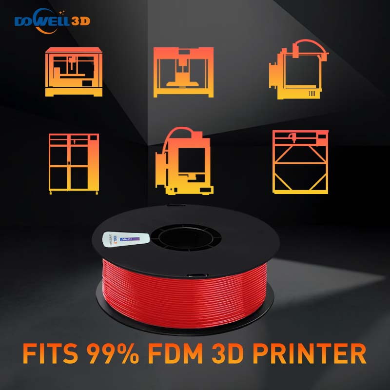 Dowell 3D ABS Filament 1.75mm High Strength Heat Resistance Durable 3d Printing Material 1KG 5KG