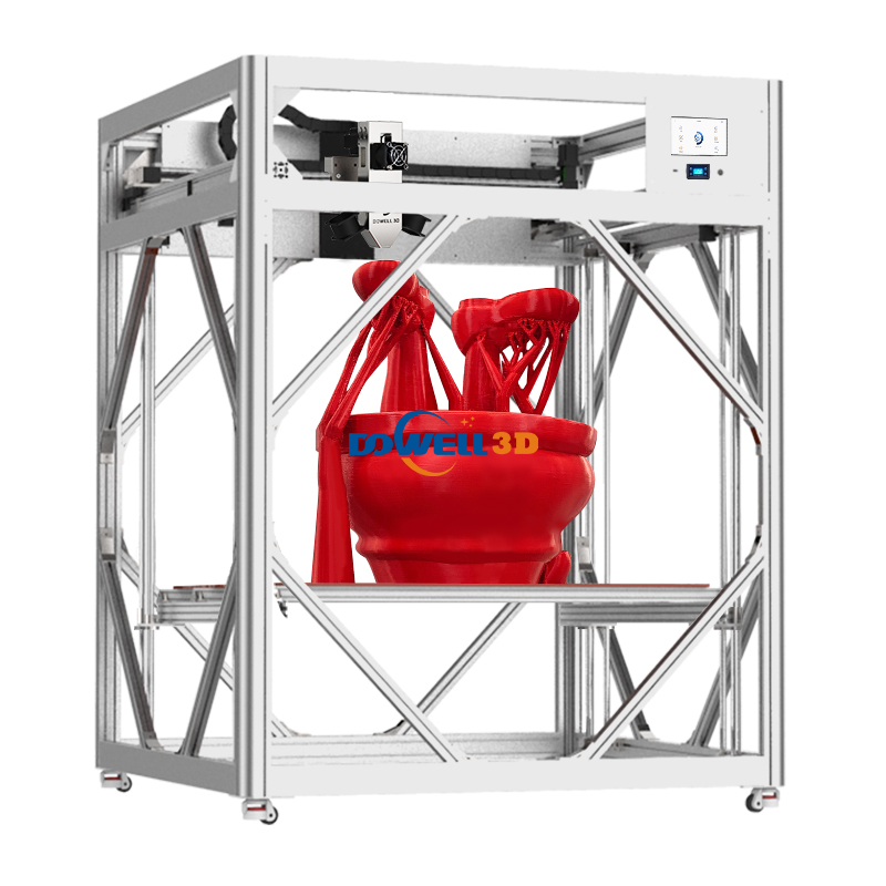 DL12-16 Високоскоростен 3D принтер Високотемпературен пластмасов 3D модел принтер с автоматично нивелиране