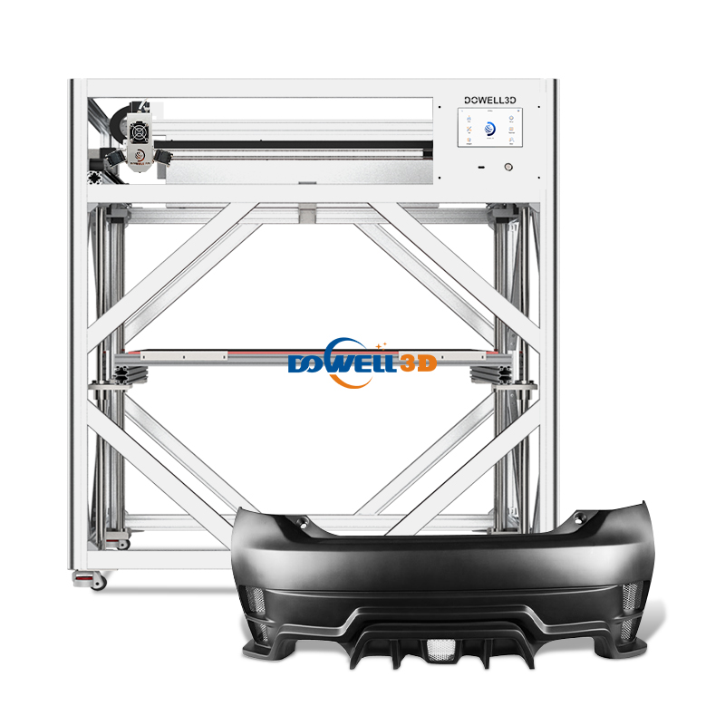 Imprimantă 3D mare cu nivelare automată și placă de construcție încălzită