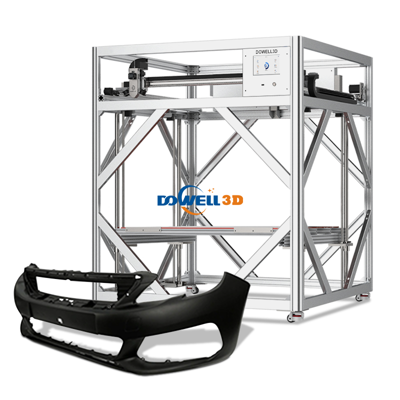 Dowell 3D gyors sebességű nagyméretű 3D nyomtatógép nagy áramlású extruder Stampante 3D