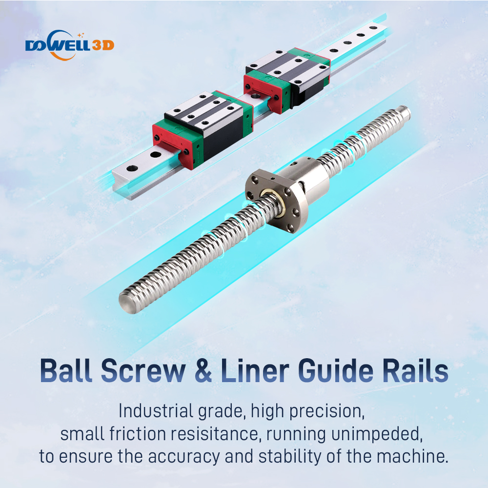 Китай 3D-принтер Доуэлл 3D Большой ФДМ для печати на крупногабаритных материалах (ПК, АБС, углеродное волокно, нейлон) с двойным экструдером., производитель