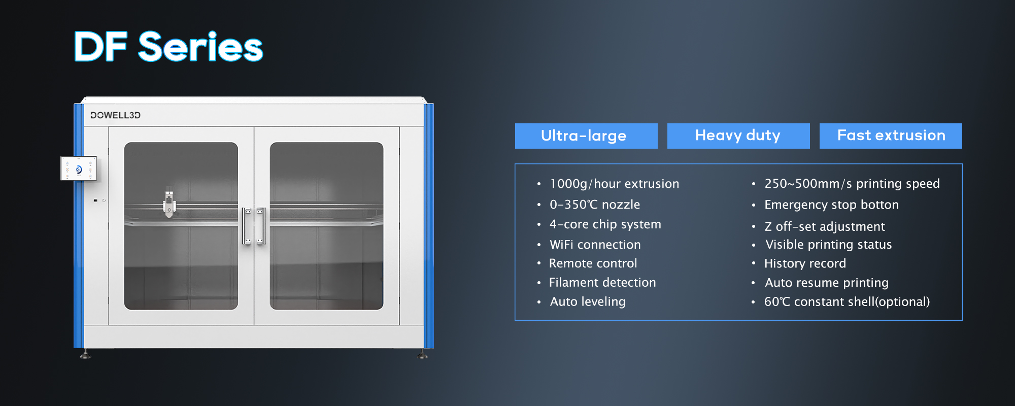 large big size industrial 3d printer