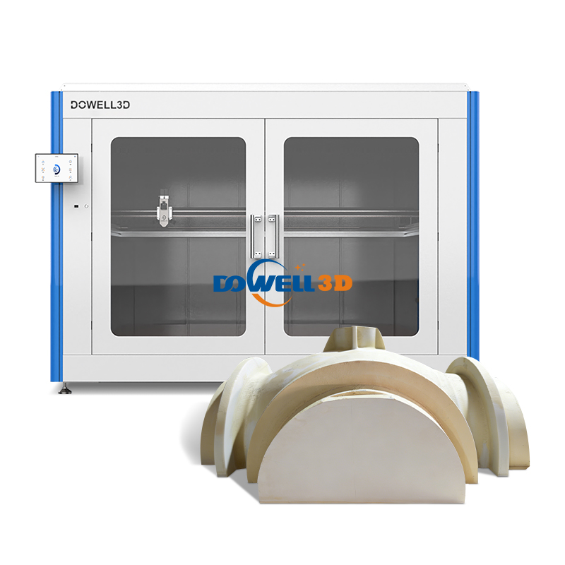 Dowell DF12 Stampante 3D di grande formato da 1200 mm, chiusa, ad alta precisione, per modelli industriali.