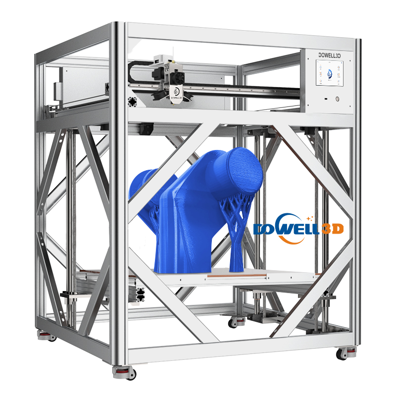 Impressoras 3D de grande porte (1000 mm) para uso industrial com nivelamento automático.
