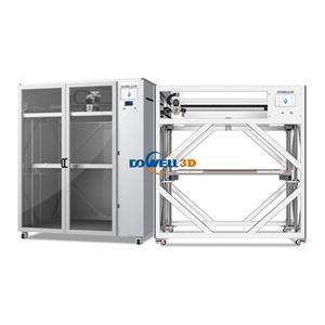 Imprimantă 3D Dowell 3D FDM de dimensiuni mari, PC, ABS, fibră de carbon, nailon, cu extruder dublu