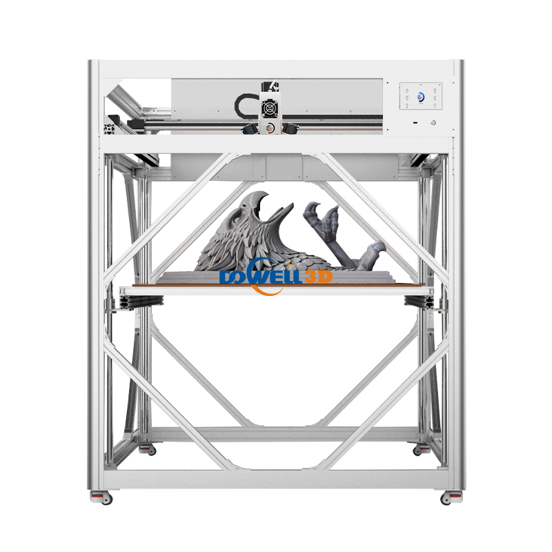 Impressora 3D digital Dowell para impressão em grande escala com filamento de fibra de carbono.