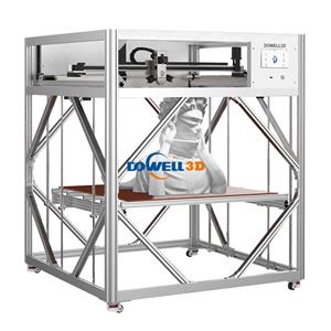 Stampante 3D digitale DOWELL a temperatura costante di 60°C, letto in vetro industriale, doppio estrusore, macchina per la stampa 3D, stampante 3D per sculture