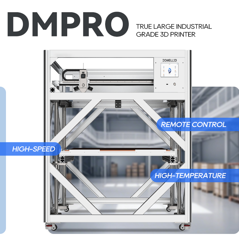 Dowell Digital 3D-printer 1000 mm industriel kvalitet storformat højtemperatur præcisionsprinter 3D