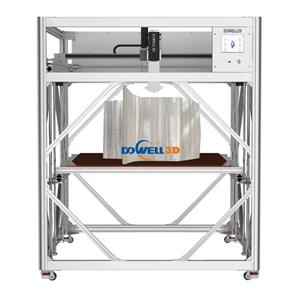 Dowell nagyméretű pellet 3D nyomtató nagy áramlású csigás extruder nyomtató ipari alkalmazásokhoz