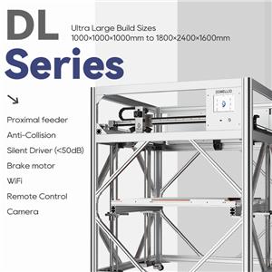 Teollinen 3D-tulostin 1000 × 1000 × 1000 mm:n suurkuvainen 3D-tulostin, automaattisesti tasaava digitaalinen 3D-tulostuskone
