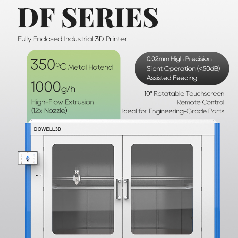 Dowell DF1010-12 Metallhölje Kapslad 3D-skrivare 1000 mm Storformat Impressora 3D Högprecisions 3D-skrivare