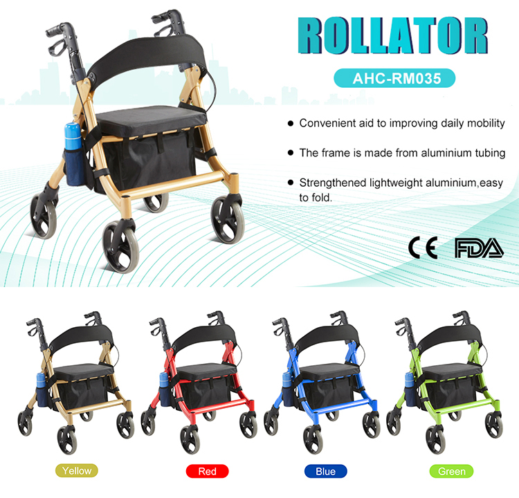 rollator walker for patient