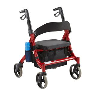 Andador con andador para discapacitados plegable de aluminio de lujo para personas mayores