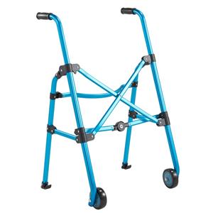 Andador adulto com 2 rodas dobrável em alumínio para pacientes