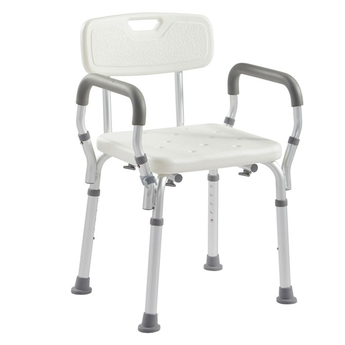 Assento de banho para cadeira de banho com braços para deficientes físicos