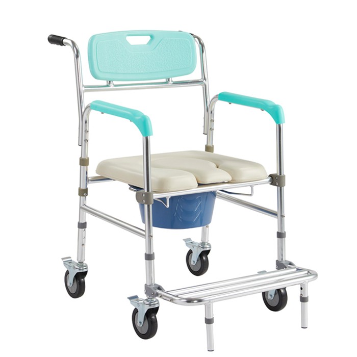 Hospital Folding Commode Toilet Chair For Elderly