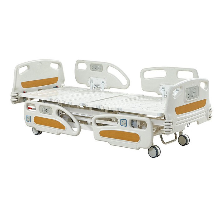 ICU 5 Functions Electric Hospital Bed With Built In Control Panel