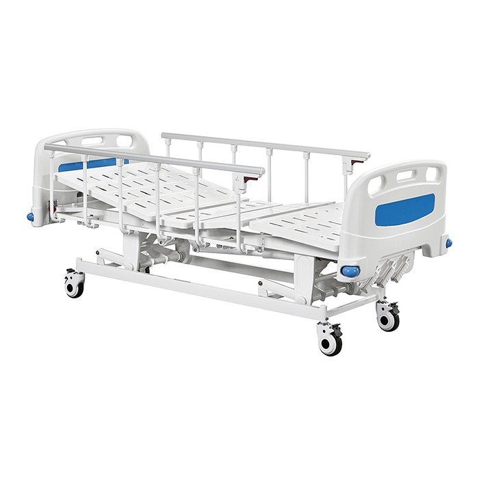 Adjustable 3 Cranks Manual Hospital Patient Bed