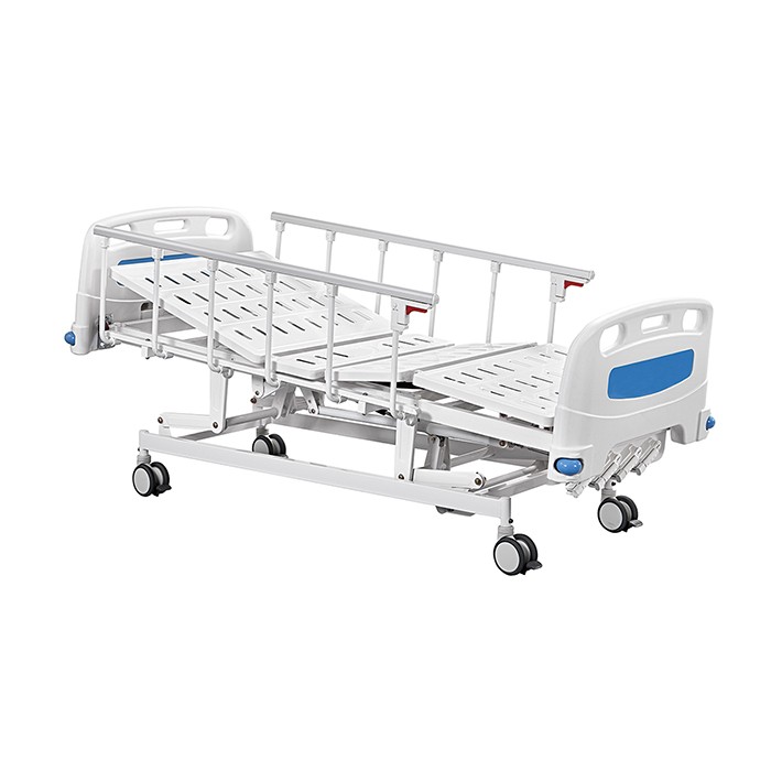Adjustable Medical Four Cranks Manual Hospital Bed