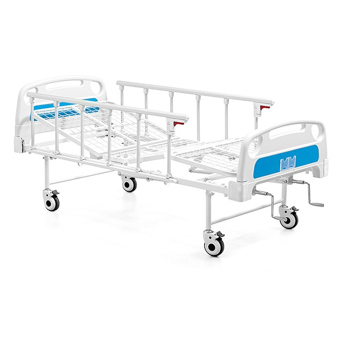 Medical 2 Cranks Manual Mesh Hospital Bed