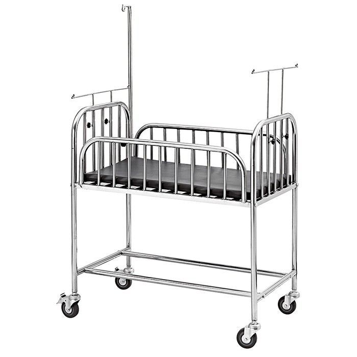New Born Hospital Medical Stainless Steel Baby Cart