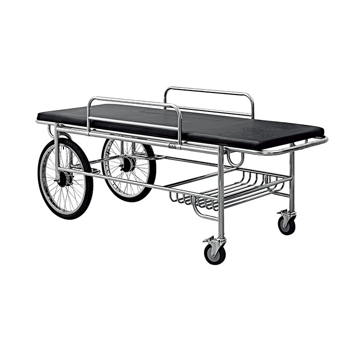 2 Big 2 Small Wheels Emergency Stainless Steel Stretcher