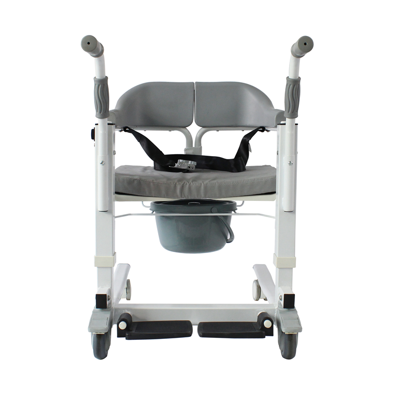 Cadeira de rodas sem cama com elevador elétrico para transferência de paciente e cômoda
