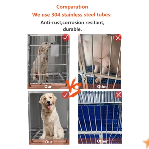 Stainless steel pet cages combination cage for small animal