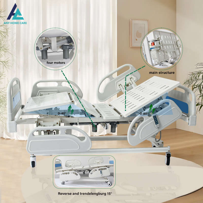 Patient medical 5 function electric hospital bed