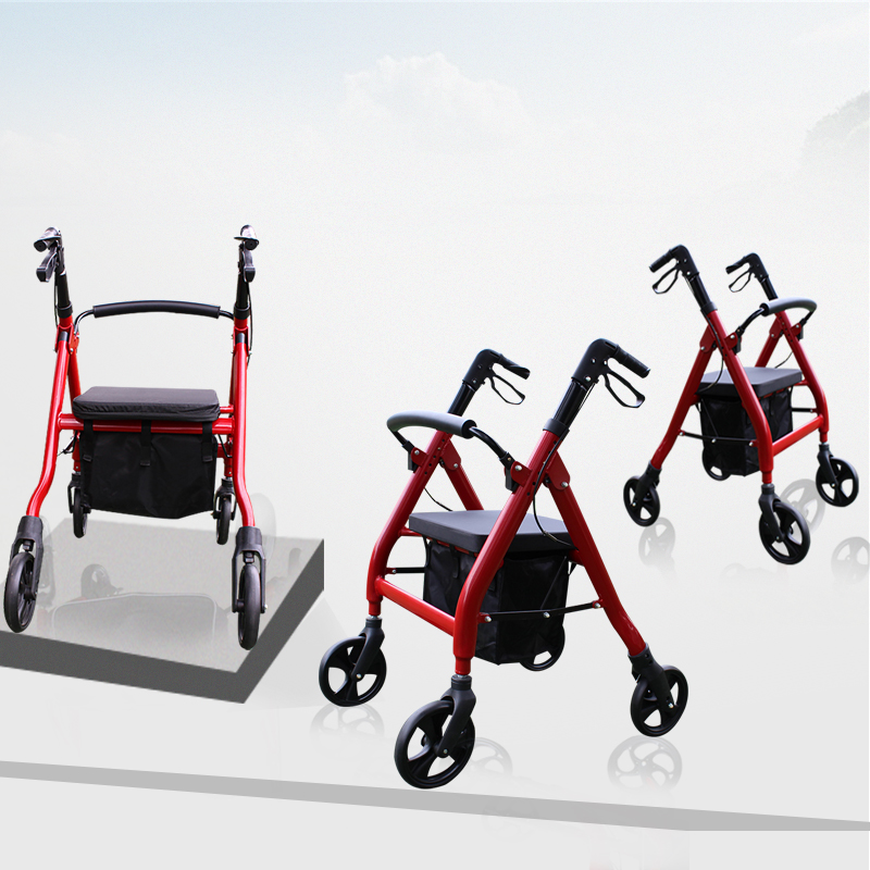Best selling elderly care heavy duty rollator walker