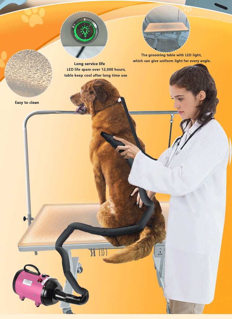 adjustable pet grooming table
